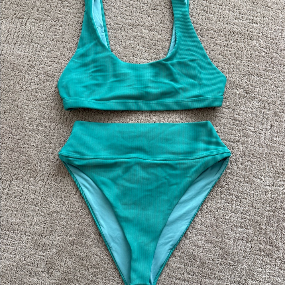 Beach Riot Aqua Bikini Set
